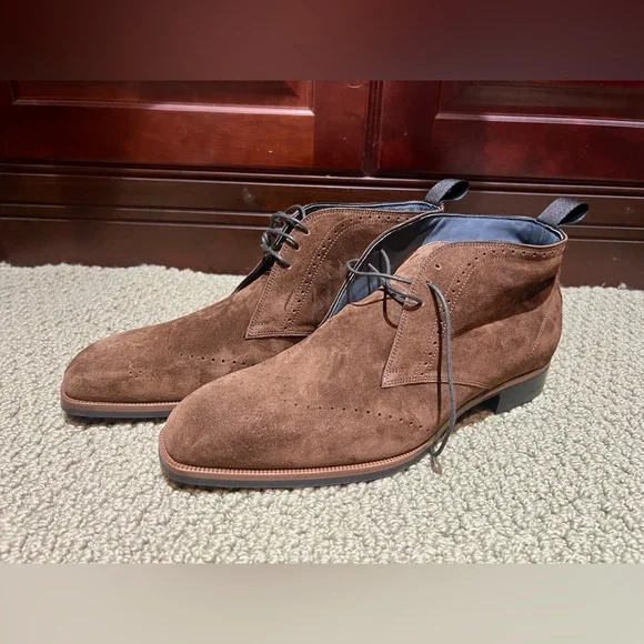 Di Bianco Suede boots. Size 9.5 Di Bianco Aosta Suede Alpine Boot | Luxury Italian  main image 2